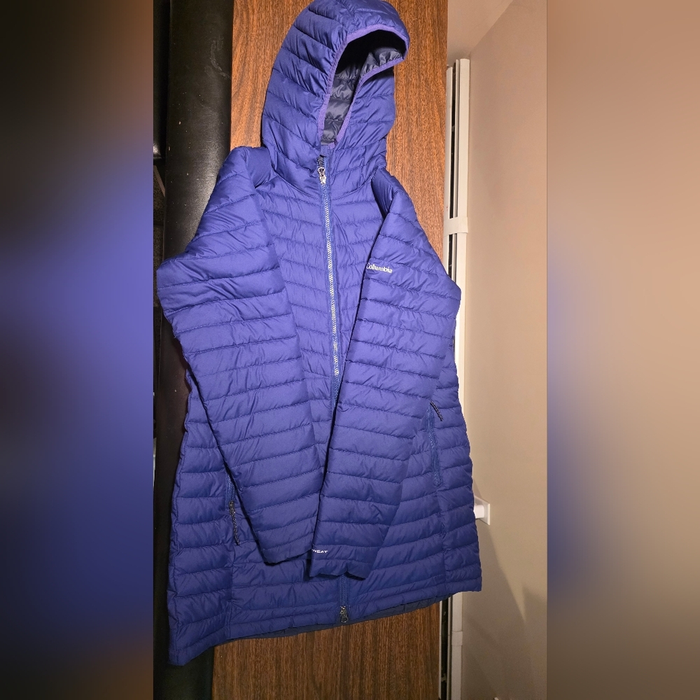 Columbia Purple Jacket- Thigh Length